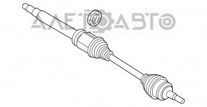 Ax cu roți față dreapta Ford Escape MK4 20- 1.5T FWD