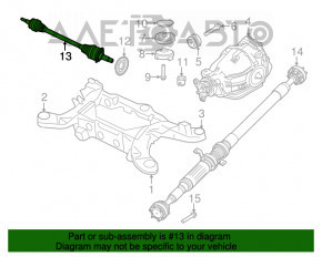 Ax cu semiax spate stânga Chrysler 300 11-14 RWD pre-restilizare