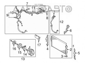 Compresorul de aer condiționat Kia Sorento 10-15 2.4 937u500