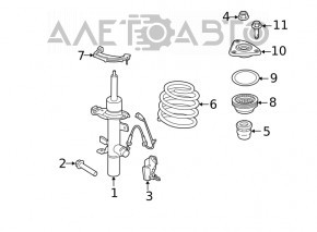 Amortizor fata dreapta Lincoln MKC 15 - electric nou original OEM