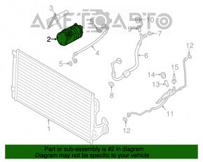 Compresorul de aer condiționat pentru BMW 328i F30 12-16 N20