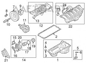 Pompa de ulei a motorului BMW X5 E70 N55 nouă, originală