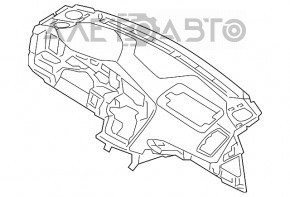 Panoul frontal al torpedo-ului fără AIRBAG pentru Kia Optima 14-15, negru, cu prize.