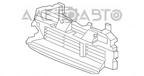 Jaluzele deflectorului radiatorului Honda CRV 17-19 asamblate în partea de sus