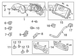 Controlul climatizării pentru Honda CRV 17-19