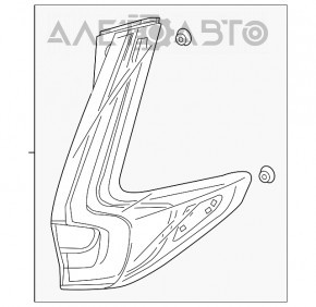 Lampa exterioară aripă stângă Honda CRV 17-19