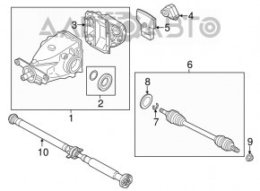 Arborele cardanic pentru BMW 3 F30 12-16 RWD