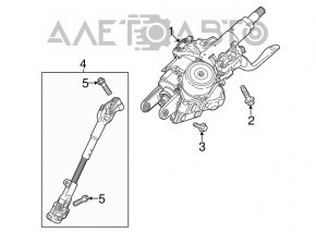 Coloana de direcție cu asistență electrică pentru Buick Encore 13-19, piesă de schimb.