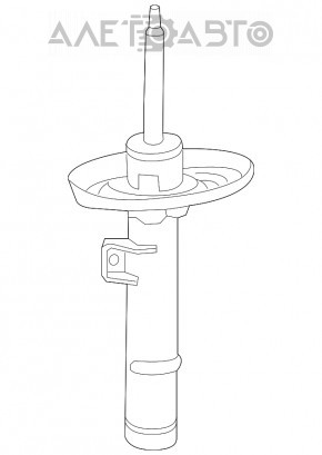 Стойка амортизатора в сборе передняя левая Honda CRV 17-19 AWD