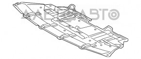 Protecția motorului Toyota Highlander 14-19, nou, original OEM