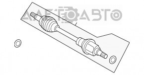 Ax cu came pentru roata din față stânga Ford Fiesta 11-19