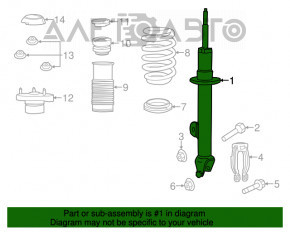 Amortizorul frontal stânga Chrysler 300 11- AWD