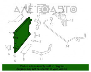 Radiator de răcire apă Dodge Challenger 09- nou aftermarket NISSENS