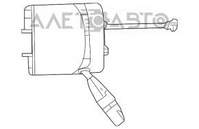 Comutatoarele de pe volan pentru asamblarea chitarei Chrysler 300 11-14, fără încălzire.