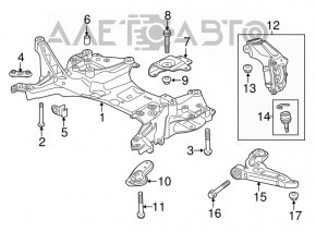 Capacul frontal dreapta Jeep Cherokee KL 14-18 FWD