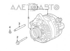 Генератор Lincoln Nautilus 19-23 2.7T