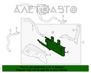 Radiatorul de răcire al cutiei de viteze goale pentru Lexus RX350 10-15