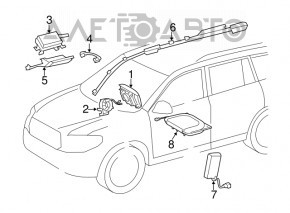 Шлейф руля Toyota Highlander 14-19