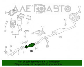 Convertor catalitic Honda CRV 17-19 2.4, șuruburile sunt tăiate, zdrobite