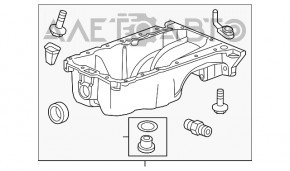 Поддон масляный Chevrolet Volt 11-15