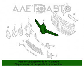 Молдинг решетки радиатора grill Mercedes CLA 14-19