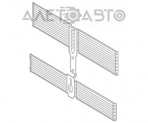 Jaluzele radiatorului Ford Escape MK4 20-22 separat.