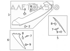 Spoilerul portbagajului Ford Escape MK4 20-