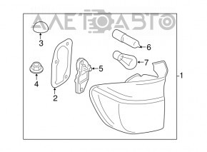 Lampa exterioară aripă stângă BMW X5 E70 11-13, nouă, neoriginală