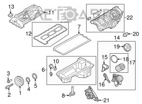 Polea arborelui cotit BMW X5 E70 N55 nou OEM original