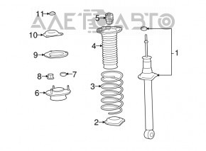 Amortizor spate stânga Lexus LS460 LS600h 07-12