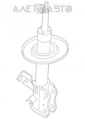 Стойка амортизатора в сборе передняя левая Nissan Sentra 13-19