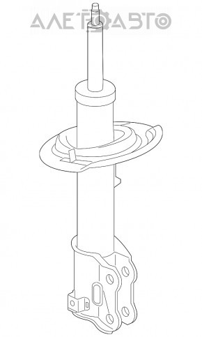 Стойка амортизатора в сборе передняя правая Kia Forte 4d 14-18, R15, R16