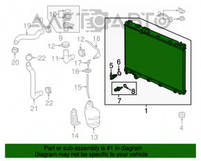 Radiator de răcire apă Honda CRV 17-19 2.4 cu senzor