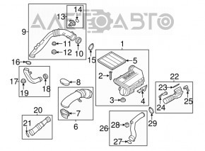 Патрубок интеркулера левый первый BMW X5 E70 07-13 3.0 OEM