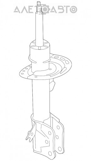 Стойка амортизатора в сборе передняя правая Lincoln MKX 16-