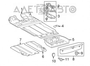 Capacitatea portbagajului Toyota Sienna 11-20