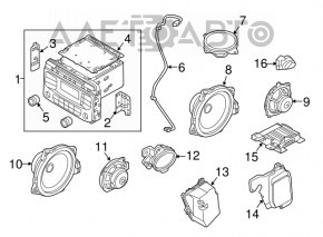 Radio-casetofon Kia Sorento 16-20