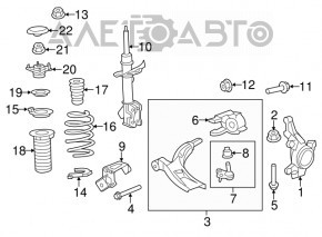 Amortizor fata dreapta Honda CRV 12-14 RAISO