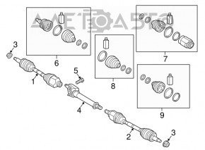 Văl intermediar Kia Sorento 16-18, 2.4L