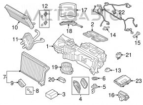 Motorul ventilatorului de încălzire BMW 3 F30 12-18