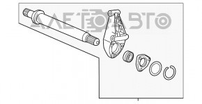 Arbore intermediar Chevrolet Trax 15-22 cu suport