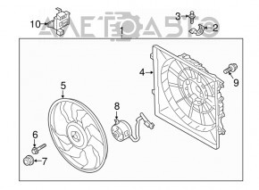 Motorul ventilatorului de răcire Kia Sorento 16-20