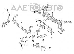 Amplificator colt bara fata stanga Mercedes GLA 14-20 nou original OEM