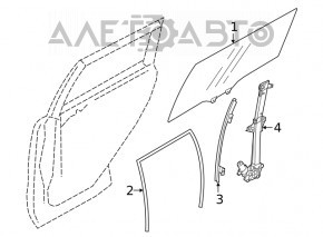 Geam electric cu motor spate dreapta Subaru Forester 19- SK