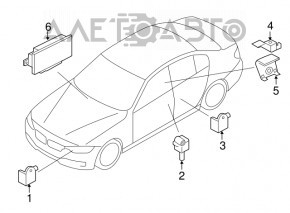 Senzor airbag dreapta față BMW 3 F30 12-18 nou OEM original