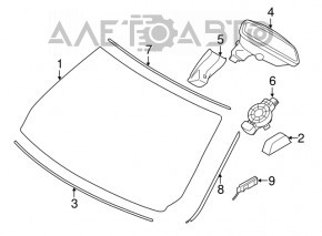 Зеркало внутрисалонное BMW 3 F30 12-18 Home link