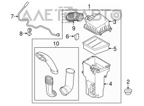 Receptor de aer complet Ford Fiesta 11-19 1.6