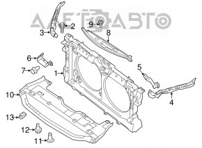 Protecția pentru bara de protecție față a Nissan Altima 13-15 pre-restilizare.