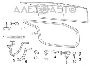 Garnitura capac portbagaj Chrysler 300 11-