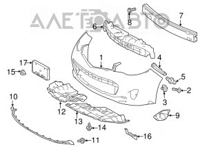 Buza bara fata Toyota Avalon 13-15 pre-restilizare noua originala OEM